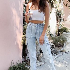 BDG Straight Leg Cargo Denim Pants | Urban Outfitters